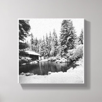 Oringal photo Snowy Scene print on canvas
