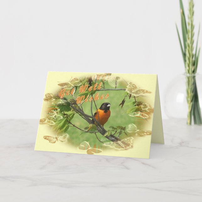 Oriole Get Well-customize Card (Front)