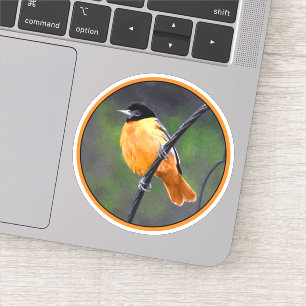 Oriole Painting - Original Bird Art