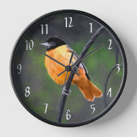 Oriole Painting - Original Bird Art