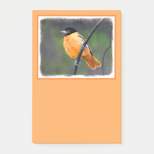 Oriole Painting - Original Bird Art Post-it Notes