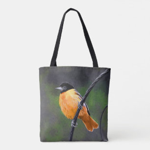 Oriole Painting - Original Bird Art Tote Bag