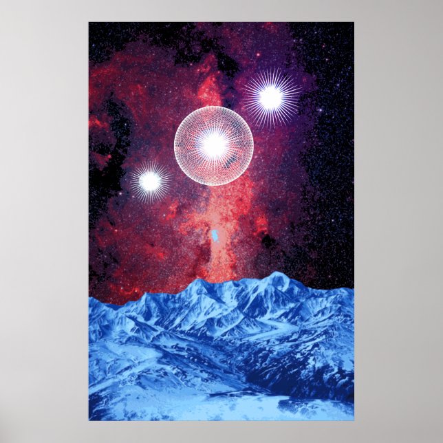 Orion Belt Stars Galaxy Fantasy Poster (Front)