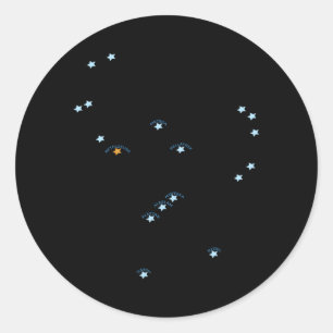 Orion Constellation Classic Round Sticker