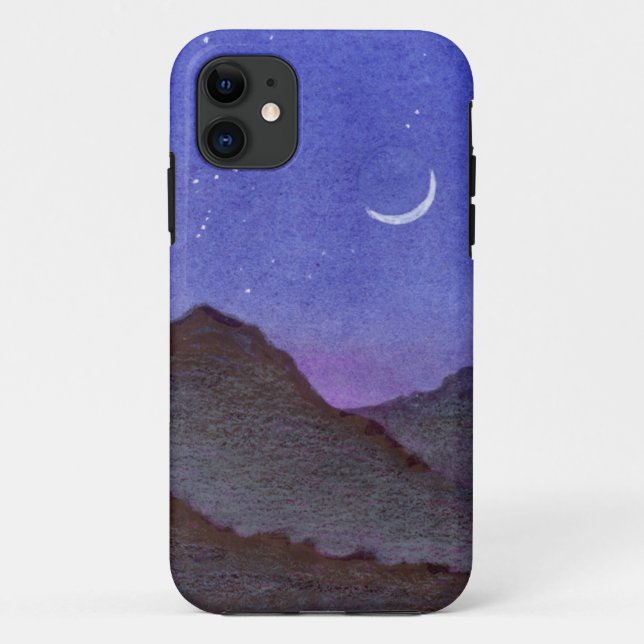 Orion & Crescent Moon Mountains Case-Mate iPhone Case (Back)