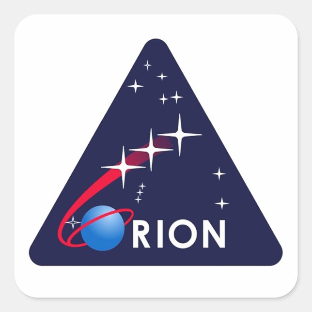 Orion Crew Module Square Sticker (Front)
