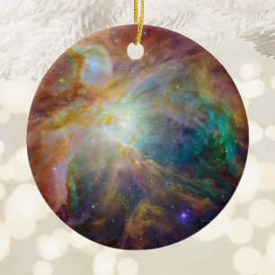 Orion in Infrared Ceramic Ornament