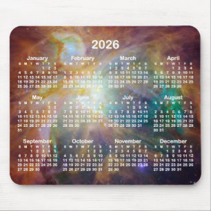 Orion Nebula 2026 Calendar Mouse Pad