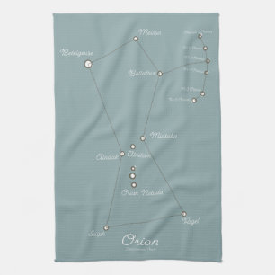 Orion Nebula Astronomical Chart Kitchen Towel