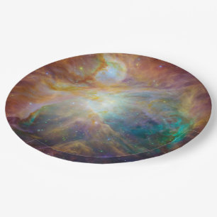 Orion Nebula Astronomy Photo Paper Plate