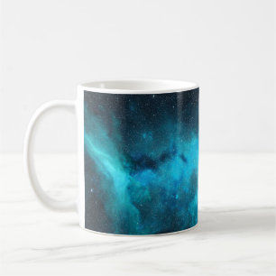 Orion nebula, blue light, astronomy. coffee mug