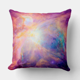 Orion Nebula Colourful Pink Purple Pillow