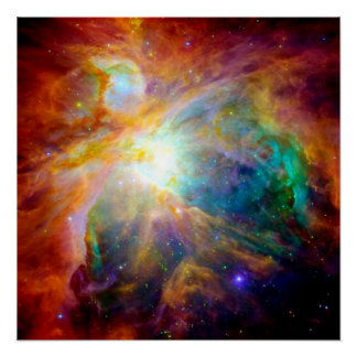 Orion Nebula Colourful Poster