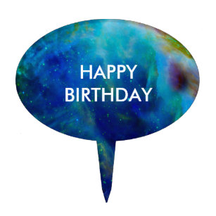 Orion Nebula cosmic galaxy space universe Cake Toppers