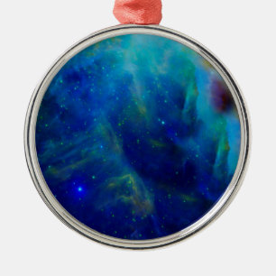 Orion Nebula cosmic galaxy space universe Metal Ornament