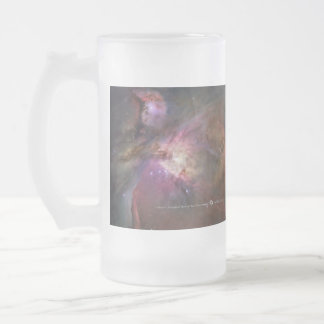 Orion Nebula Frosted Glass Beer Mug