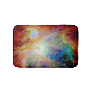 Orion Nebula Hubble Spitzer Telescope Space Photo Bath Mat
