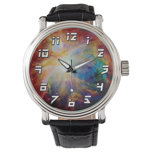 Orion Nebula Hubble Spitzer Telescope Space Photo Watch (Front)