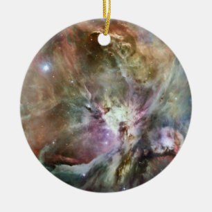 Orion Nebula Pastels Ceramic Ornament