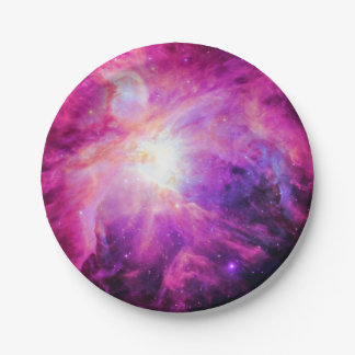 Orion Nebula Pink Purple Galaxy Paper Plates
