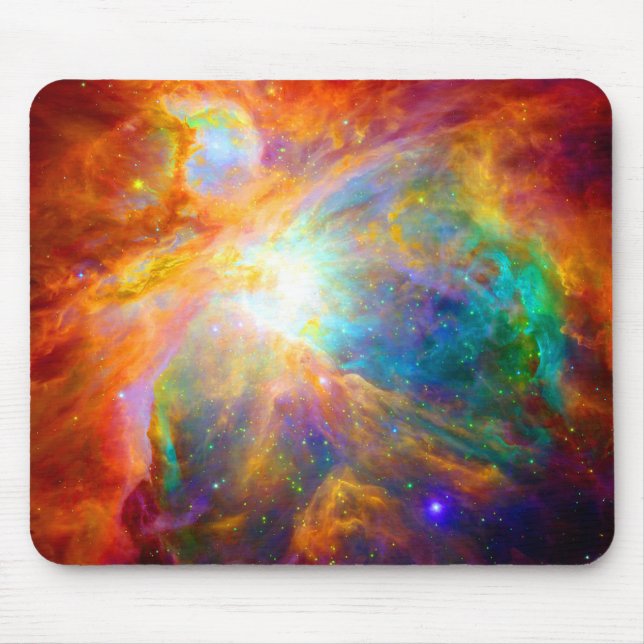 Orion Nebula Rainbow Clouds Mouse Pad (Front)