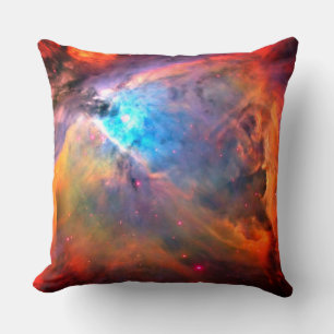 Orion Nebula Space Galaxy high contrast Throw Pillow