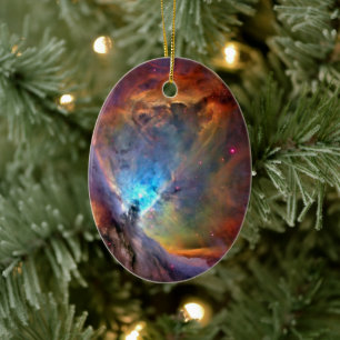 Orion Nebula Space Galaxy low contrast Ceramic Ornament