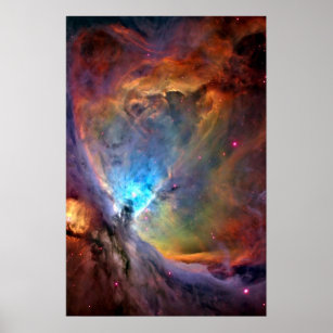 Orion Nebula Space Galaxy low contrast Poster