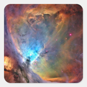 Orion Nebula Space Galaxy low contrast Square Sticker