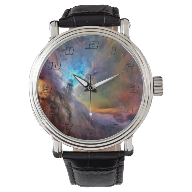 Orion Nebula Space Galaxy low contrast Watch (Front)