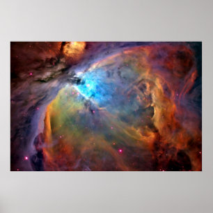 orion nebula space galaxy poster