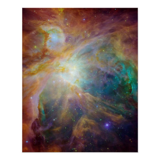 Orion Nebula Stars Composite Poster (Front)