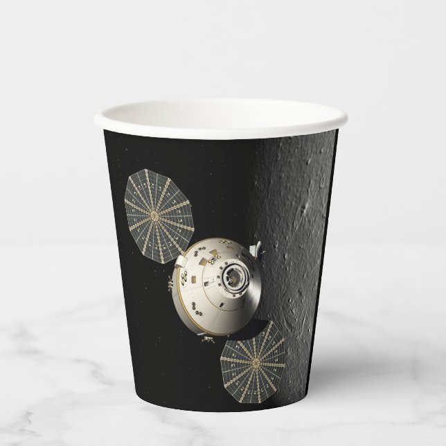 Orion Spacecraft in Lunar Orbit Paper Cups (Front)