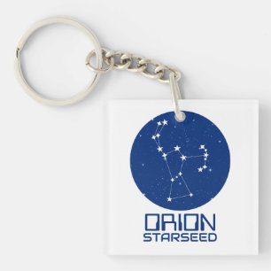 Orion Starseed Keychain – Blue & White Design