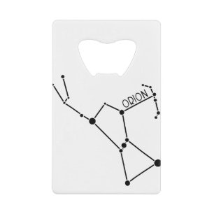 Orion the hunter Constellation Stars graphic Credit Card Bottle Opener
