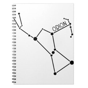Orion the hunter Constellation Stars graphic Notebook