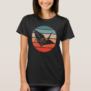 Orizuru Retro Origami Crane 1 T-Shirt