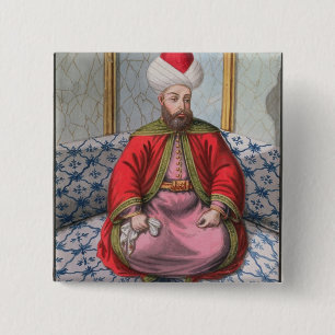 Orkhan (1288-1359), Sultan 1326-59, from 'A Series 2 Inch Square Button
