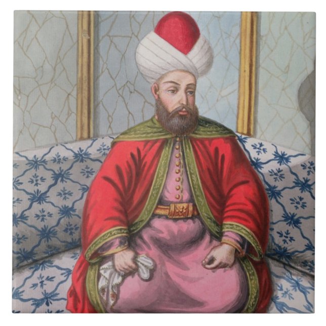 Orkhan (1288-1359), Sultan 1326-59, from 'A Series Tile (Front)