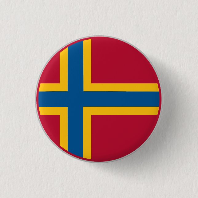 Orkney Flag 1 Inch Round Button (Front)