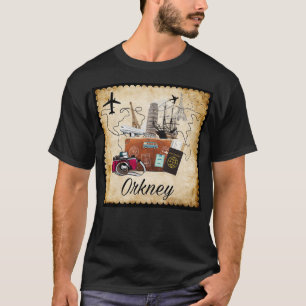 Orkney World Travel Souvenir Travel Destination Tr T-Shirt