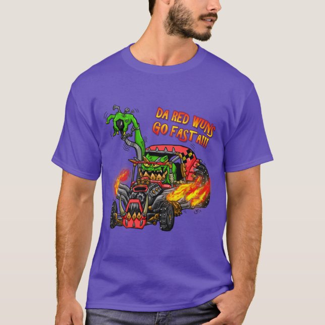 Orks DA RED WUNZ GO FASTA T-Shirt (Front)