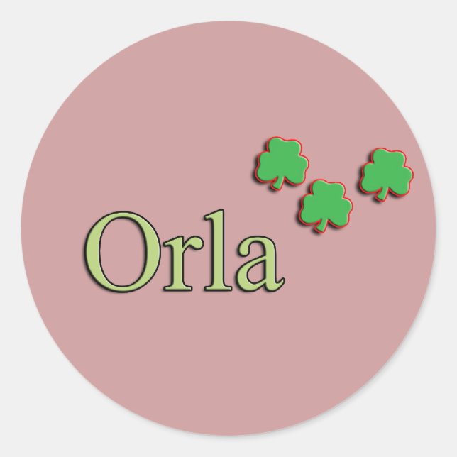 Orla Custom Name Stickers (Front)