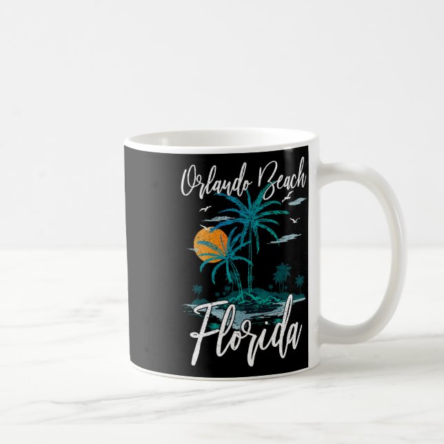 Orlando Beach Florida Family Vacation Palm Tree Su Coffee Mug (Right)
