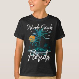 Orlando Beach Florida Family Vacation Palm Tree Su T-Shirt