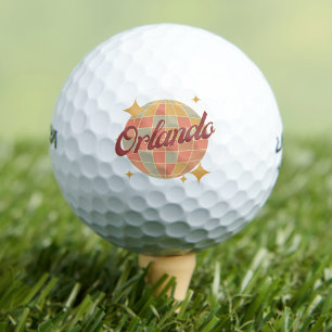 Orlando City Florida Retro golfing resort Golf Balls