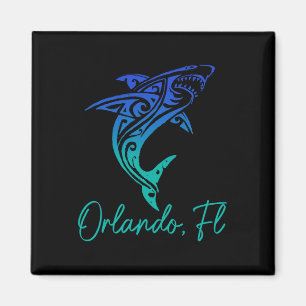 Orlando Fl Shark Scu Diving Surfer Surf Florida Su Magnet