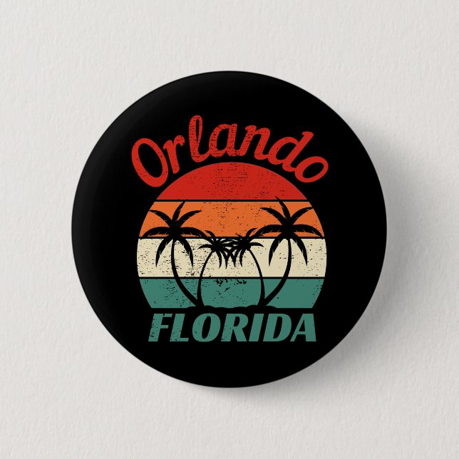 Orlando Florida 2 Inch Round Button (Front)