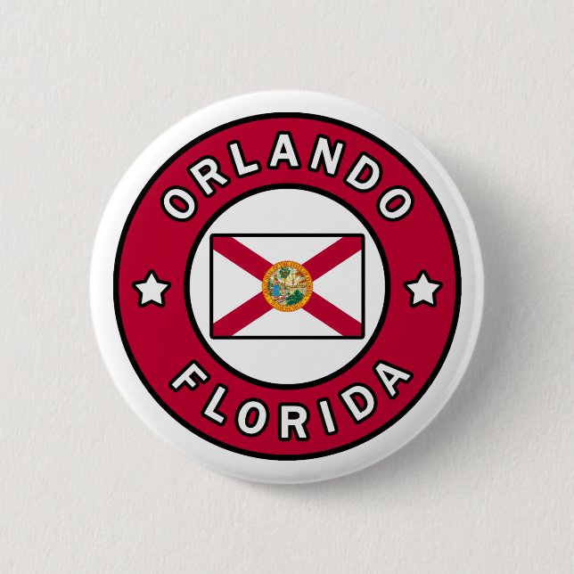 Orlando Florida 2 Inch Round Button (Front)