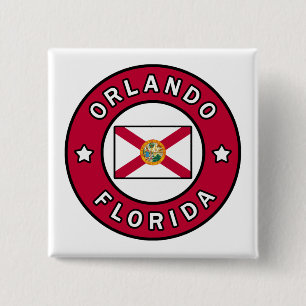 Orlando Florida 2 Inch Square Button